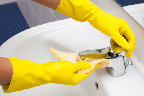 Example of oven cleaning work in a Hammersmith apartment kitchen